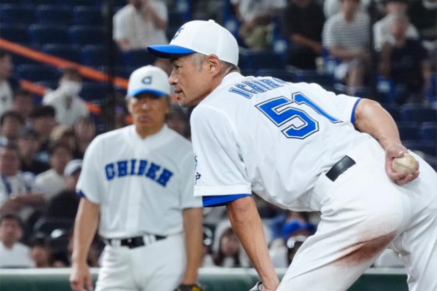 「イチロー選抜 KOBE CHIBEN」の一員として出場したイチロー氏【写真：矢口亨】