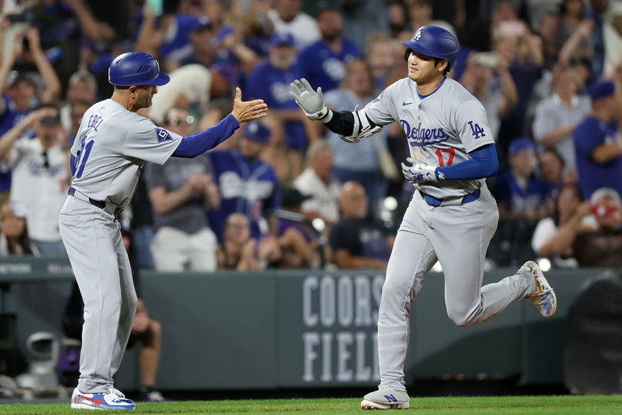 ロッキーズ戦に出場したドジャース・大谷翔平【写真：Getty Images】