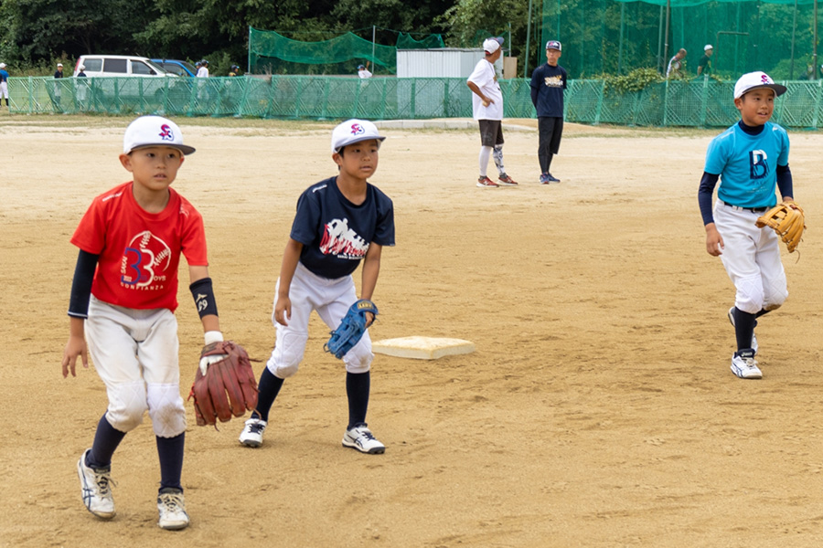 「堺ビッグボーイズ」小学部の練習の様子【写真：伊藤賢汰】