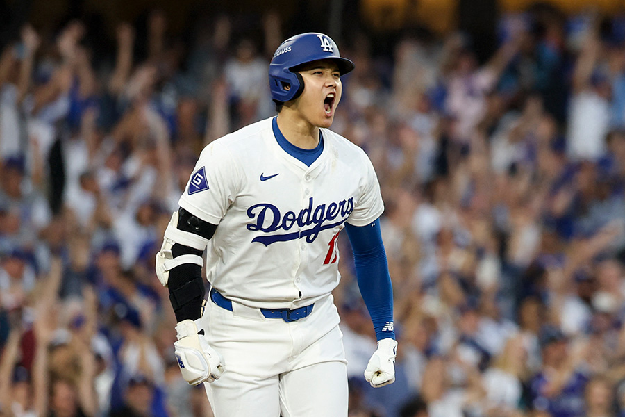 同点3ランを放ったドジャース・大谷翔平【写真：ロイター】