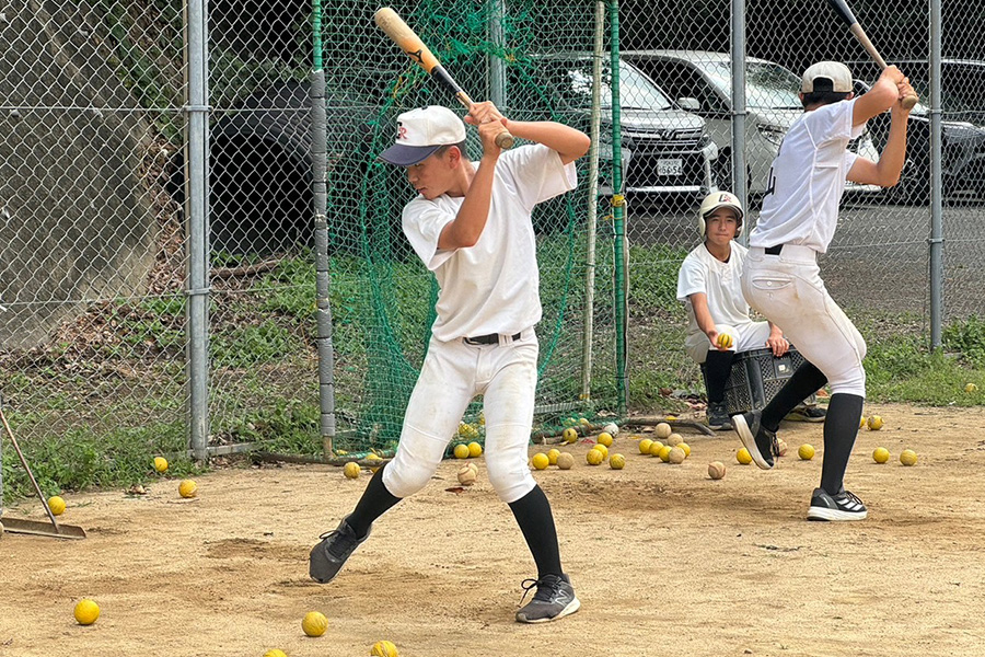 福岡・ポニー筑後リバーズの練習の様子【写真：編集部】