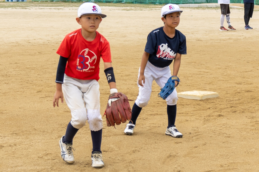 大阪・堺ビッグボーイズ小学部の練習の様子【写真：伊藤賢汰】