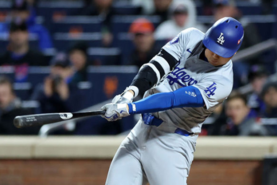 メッツ戦で3ランを放ったドジャース・大谷翔平【写真：Getty Images】