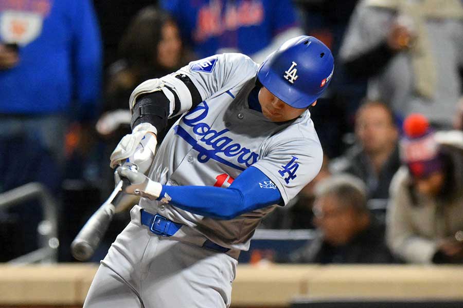 メッツ戦で3号ソロを放ったドジャース・大谷翔平【写真：ロイター】