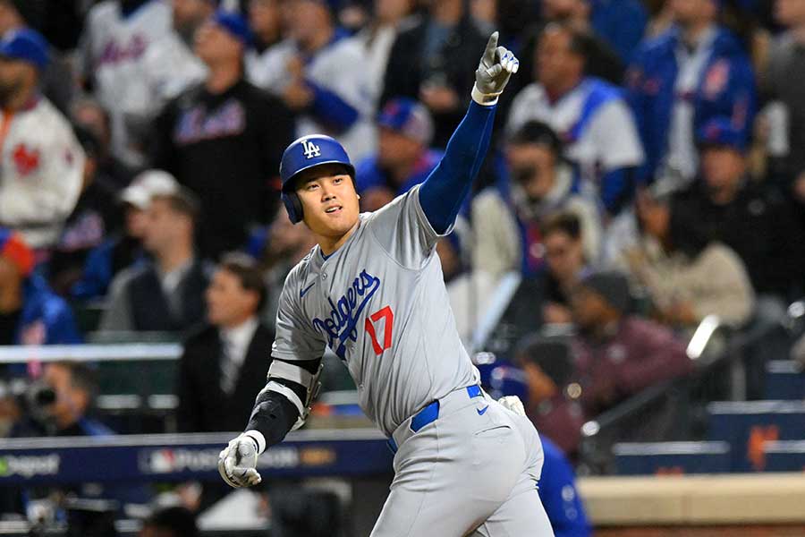 メッツ戦で3号ソロを放ったドジャース・大谷翔平【写真：ロイター】