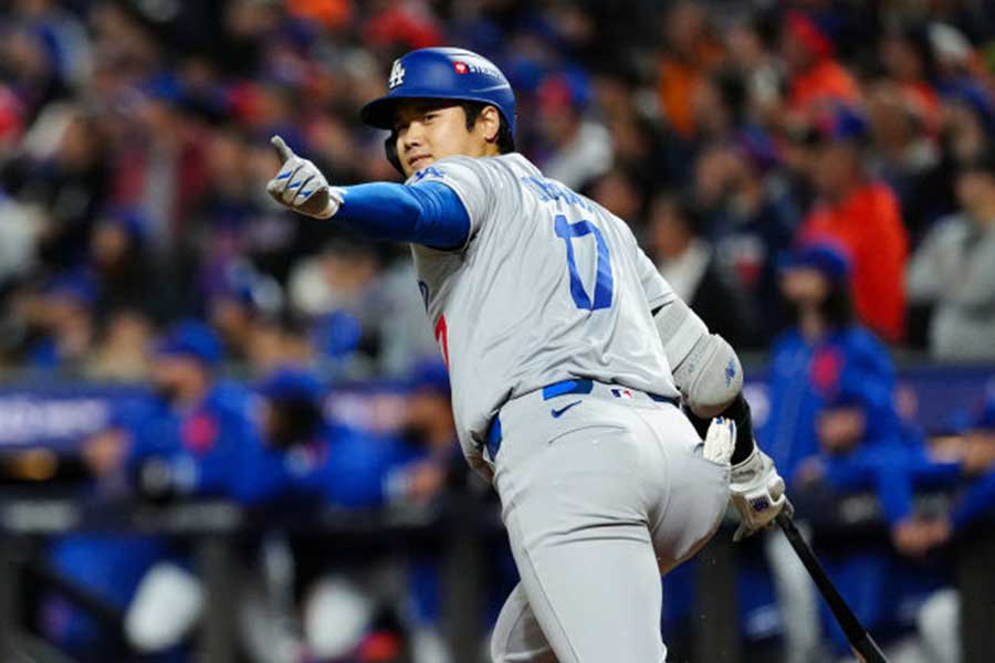 メッツ戦で先頭打者弾を放ったドジャース・大谷翔平【写真：Getty Images】