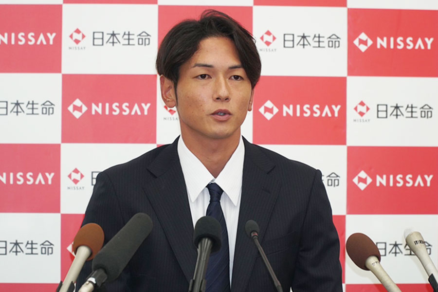 ロッテからドラフト6位で指名された日本生命・立松由宇【写真：木村竜也】