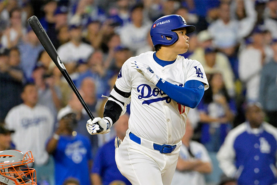 中前適時打を放ったドジャース・大谷翔平【写真：ロイター】