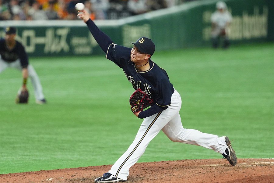 オリックス・古田島成龍【写真：小林靖】