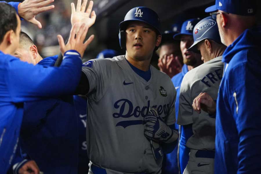 ヤンキース戦に出場したドジャース・大谷翔平【写真：Getty Images】