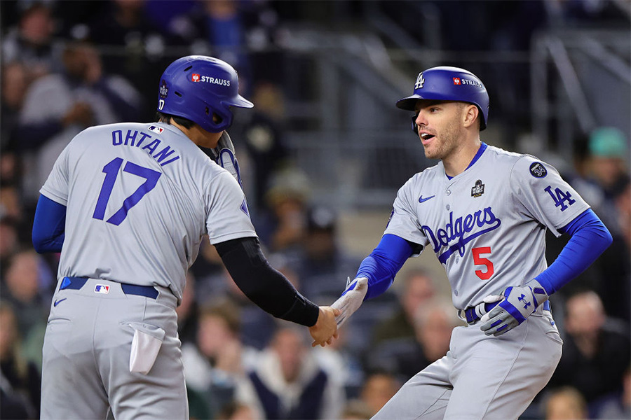 ドジャース・大谷翔平（左）とフレディ・フリーマン【写真：Getty Images】