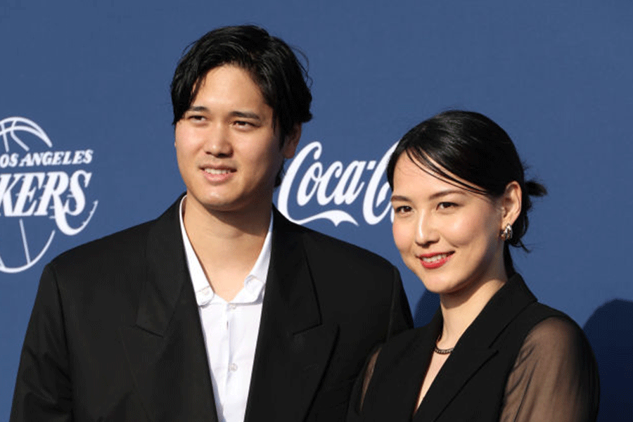 ドジャース・大谷翔平（左）と真美子夫人【写真：Getty Images】