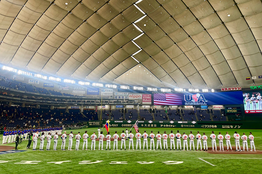 プレミア12 スーパーラウンドが行われる東京ドーム【写真：小林靖】