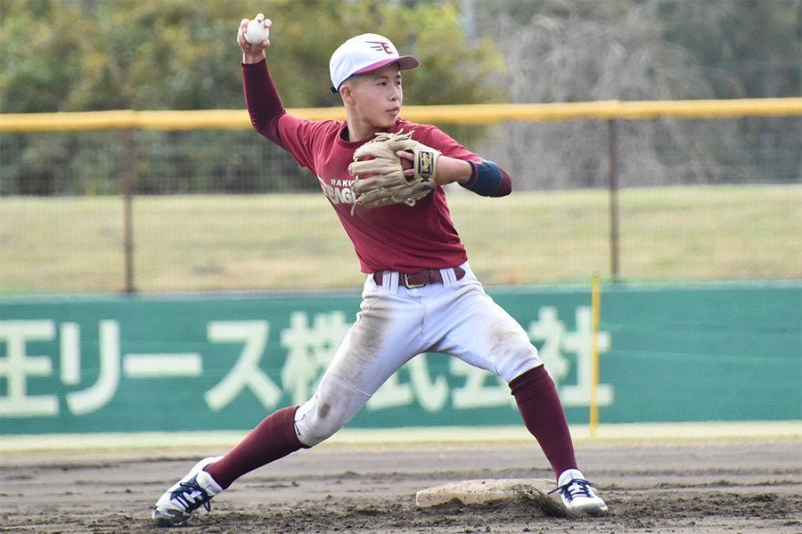 楽天ジュニアの高橋樹【写真：川浪康太郎】