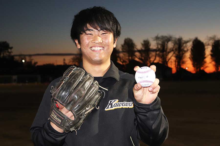 川和・濱岡蒼太【写真：大利実】