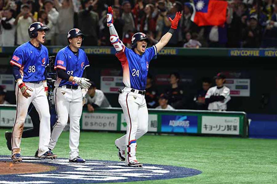 プレミア12を制した台湾代表【画像提供：CPBL】