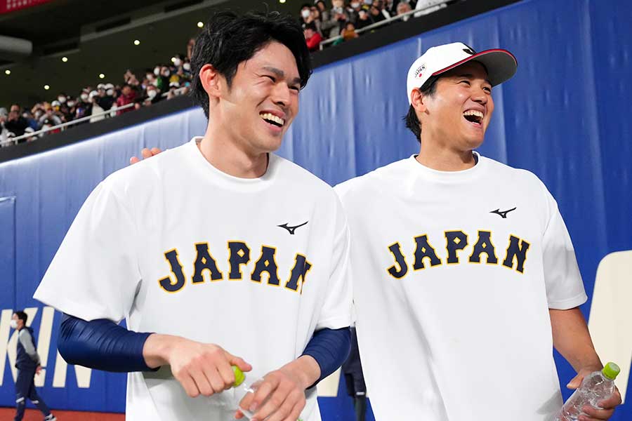 ドジャース・大谷翔平（右）と佐々木朗希【写真：Getty Images】