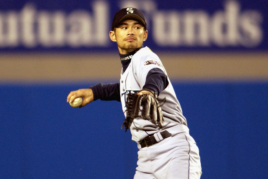 2001年、マリナーズ時代のイチロー氏【写真：Getty Images】