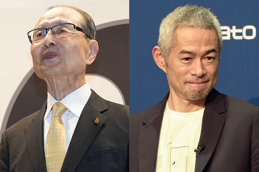 ソフトバンク・王貞治会長（左）とイチロー氏【写真：冨田成美、川村虎大】