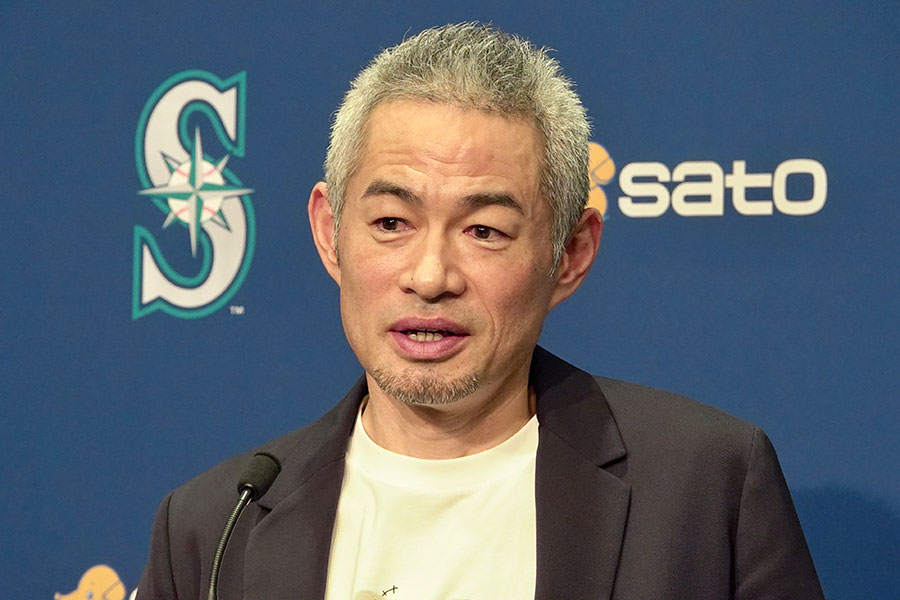 米殿堂入りを果たし会見に臨んだイチロー氏【写真：川村虎大】