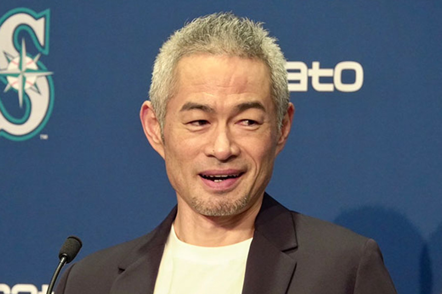 米殿堂入りの会見に臨んだイチロー氏【写真：川村虎大】