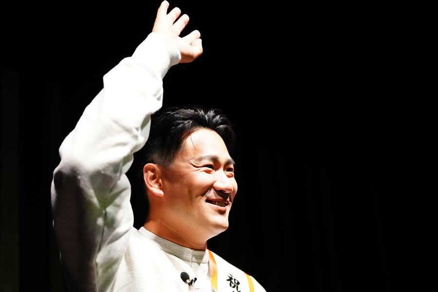 イベントに参加した巨人・田中将大【写真：小林靖】