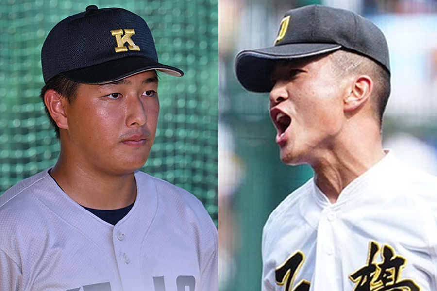 慶大に進学した清原勝児（左）と入江祥太【写真：徳原隆元、小林靖】