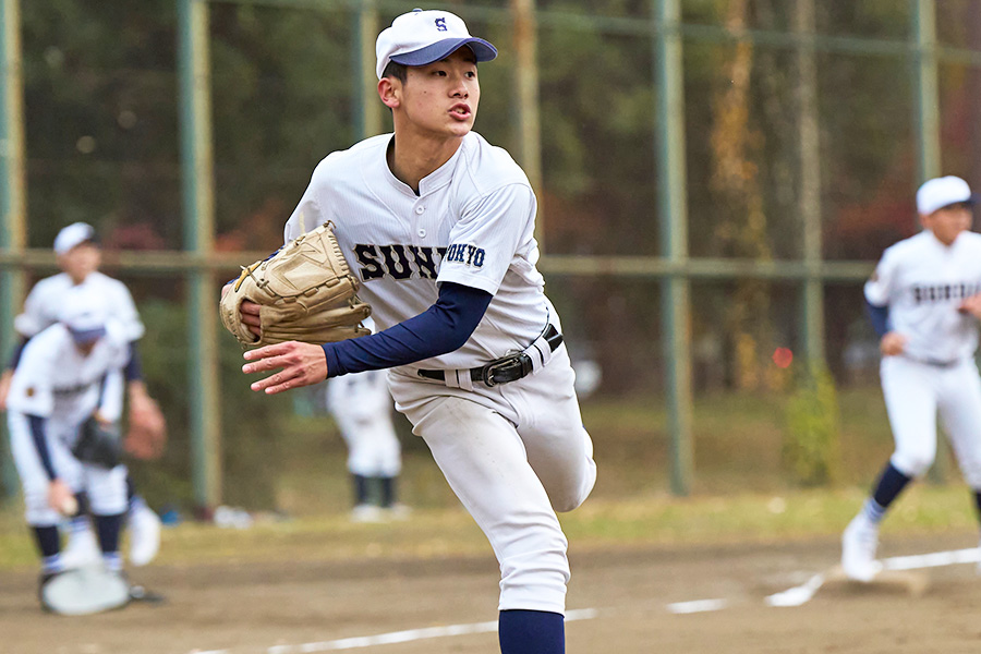 駿台学園中・藤森一生【写真：近藤俊哉】