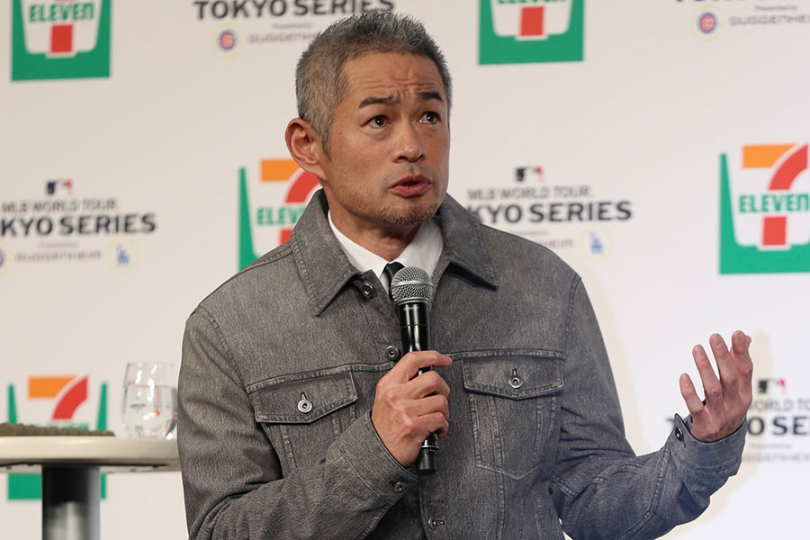 イベントにスペシャルゲストとして登場したイチロー氏【写真：加治屋友輝】