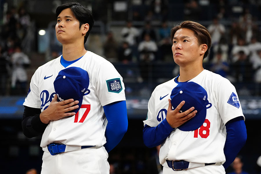 ドジャース・大谷翔平（左）と山本由伸【写真：Getty Images】