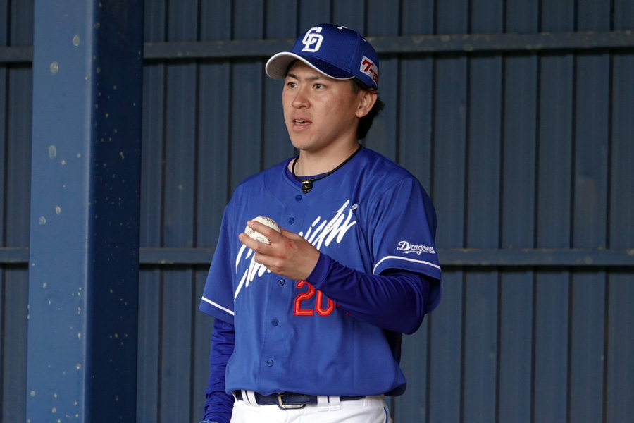 中日・三浦瑞樹【写真：木村竜也】