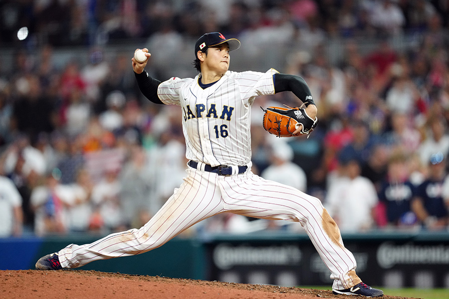 WBC決勝で登板したドジャース・大谷翔平【写真：Getty Images】