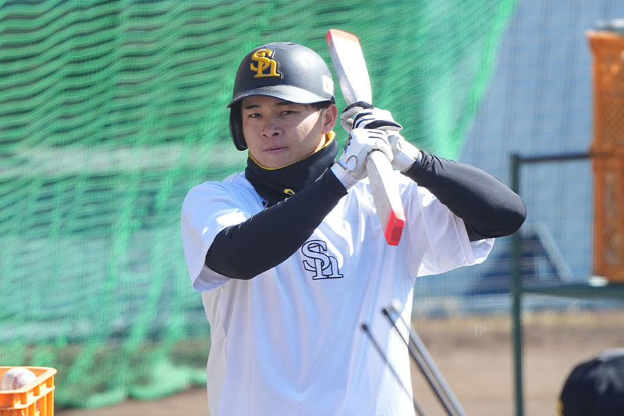 ソフトバンク・谷川原健太【写真：冨田成美】