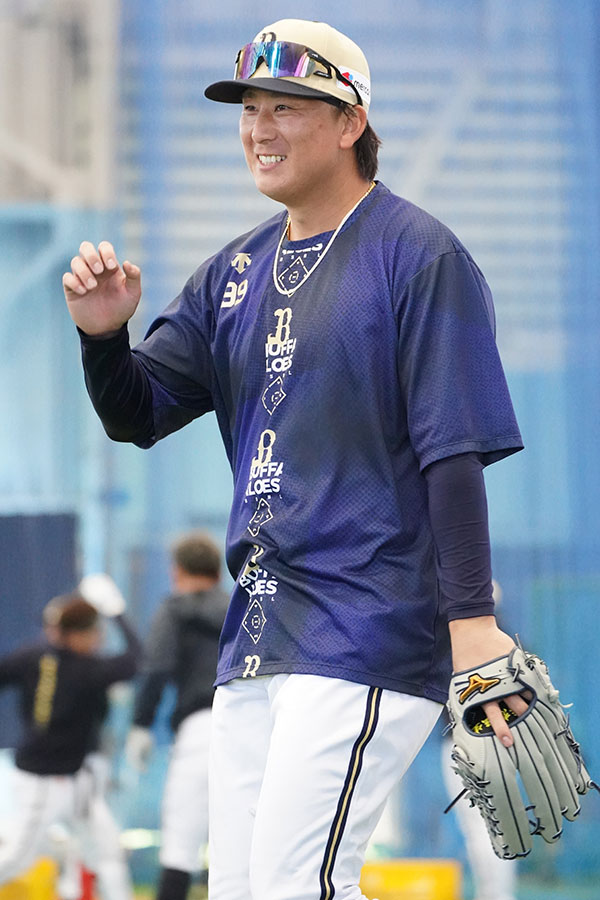 キャンプで練習するオリックス・杉本裕太郎【写真提供：産経新聞社】