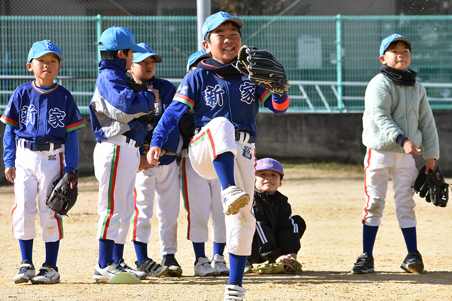 新家スターズのジュニアチームの練習の様子【写真：高橋幸司】