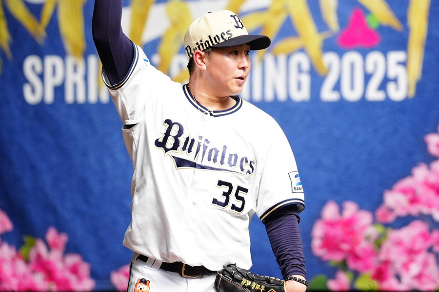 オリックス・古田島成龍【写真：小林靖】