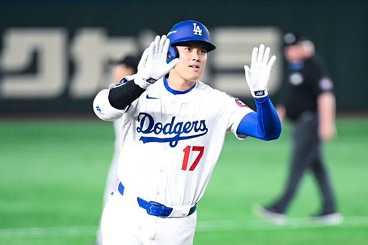 巨人戦で本塁打を放ったドジャース・大谷翔平【写真：THE ANSWER／中戸川知世】