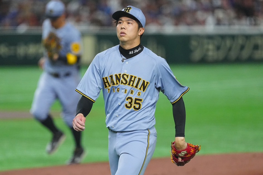 ドジャース戦に先発した阪神・才木浩人【写真：荒川祐史】