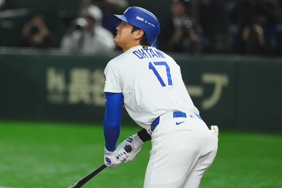 カブス戦に出場したドジャース・大谷翔平【写真：荒川祐史】