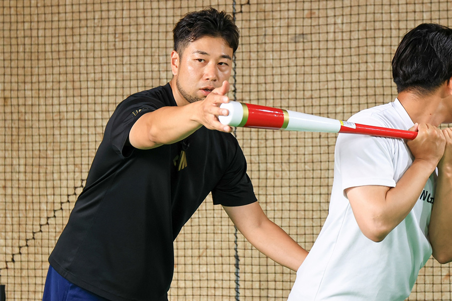 「Be Baseball Academy」の下広志氏【写真：伊藤賢汰】