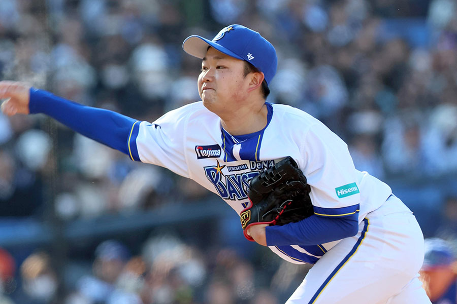 オリックスとのOP戦に登板したDeNA・石田裕太郎【写真提供：産経新聞社】