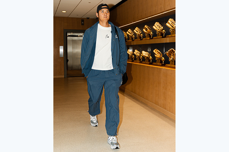 球場入りするドジャース・大谷翔平（写真はスクリーンショット）【写真提供：ドジャース】