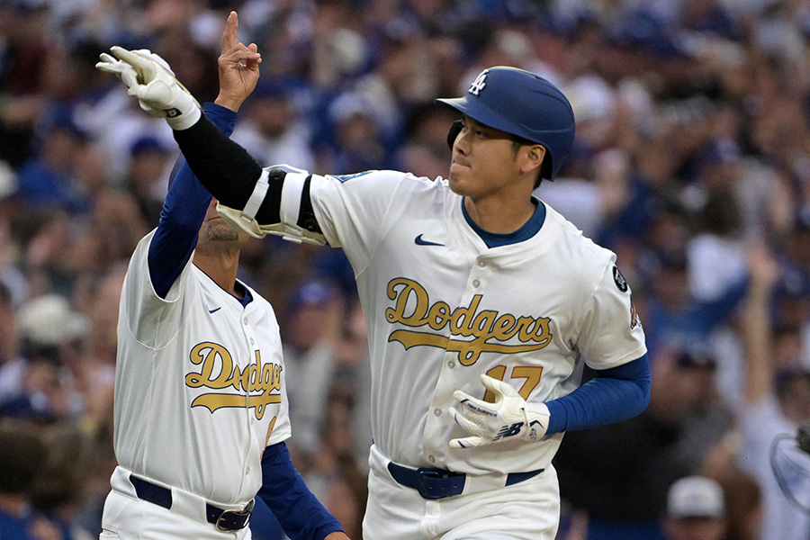 2号ソロを放ったドジャース・大谷翔平【写真：ロイター】