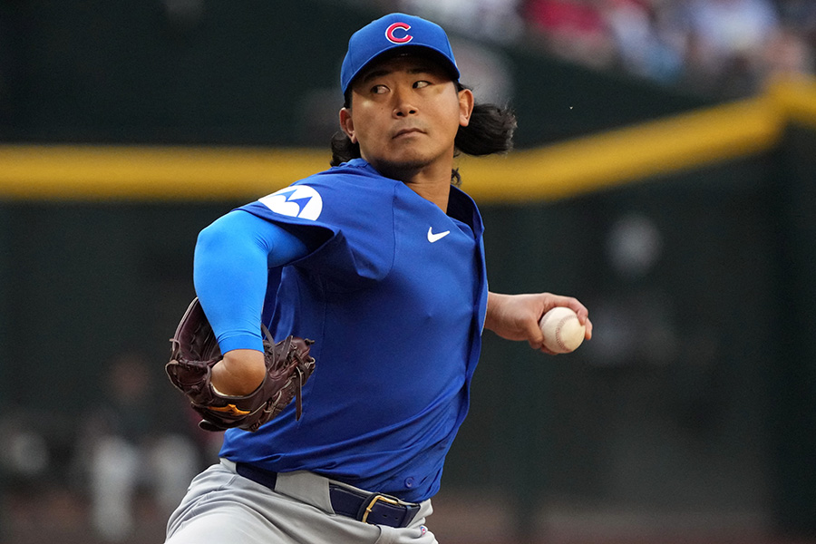 ダイヤモンドバックス戦に先発したカブス・今永昇太【写真：ロイター】