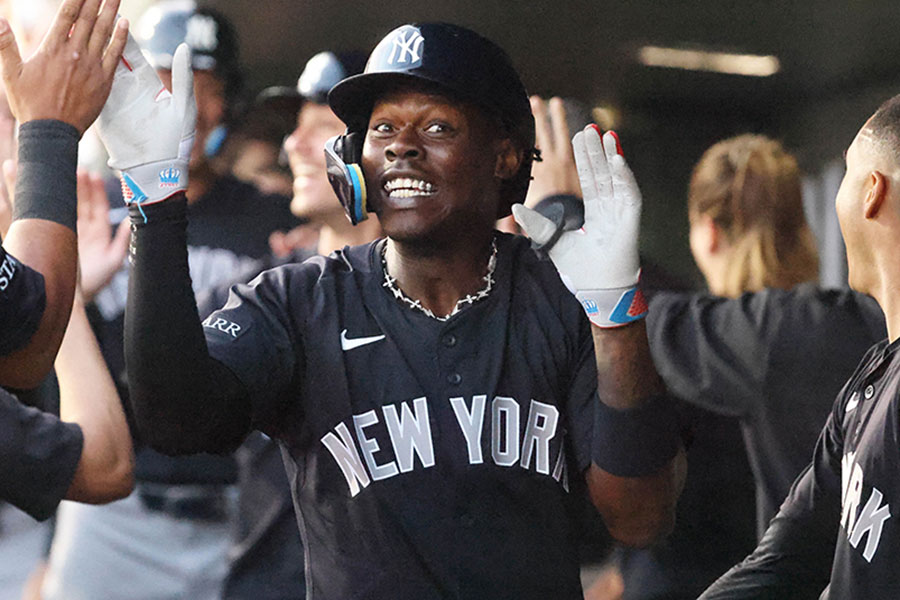 ヤンキースのジャズ・チザムJr.【写真：ロイター】