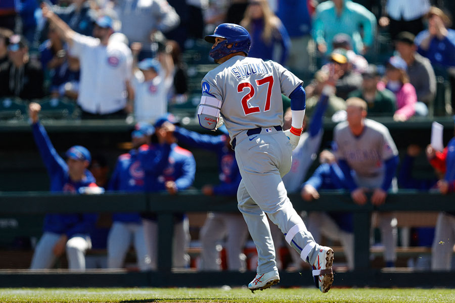 3号3ランを放ったカブス・鈴木誠也【写真：ロイター】