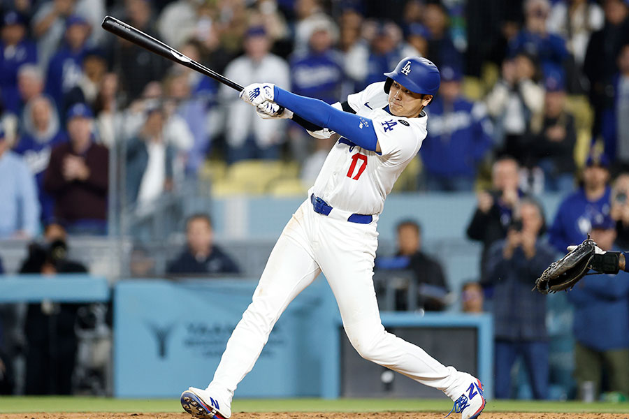 ブレーブス戦でサヨナラ本塁打を放ったドジャース・大谷翔平【写真：Getty Images】