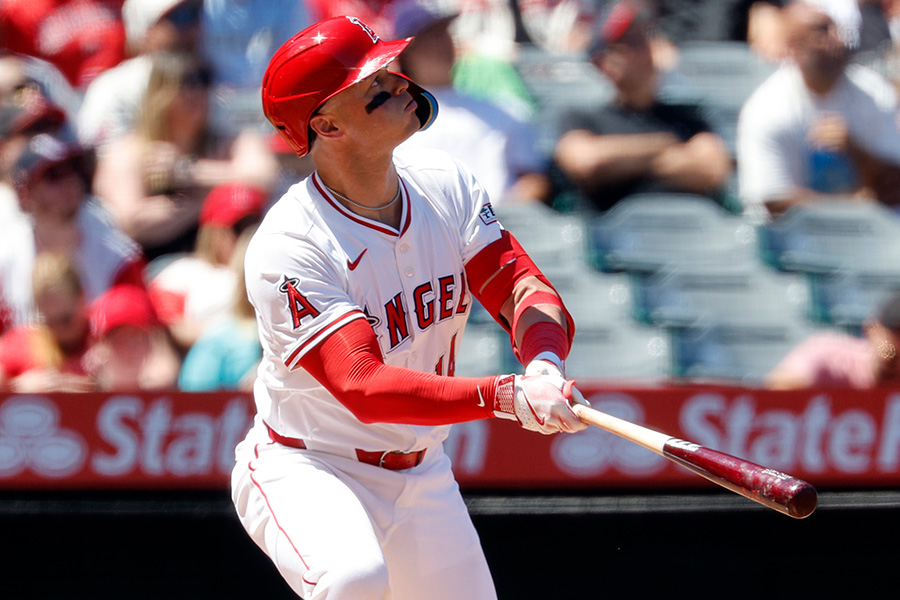 5号ソロを放ったエンゼルスのローガン・オハッピー【写真：Getty Images】