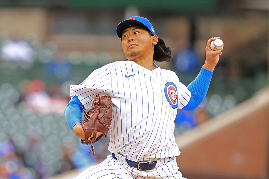 レンジャーズ戦に登板したカブス・今永昇太【写真：Getty Images】