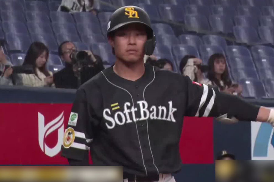 ソフトバンク・井上朋也【画像：パーソル パ・リーグTV】